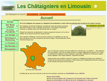 Tablet Screenshot of chataignier-limousin.com